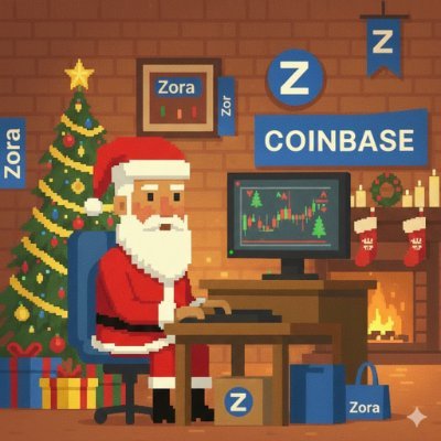 zorabasemas's profile picture. Official Zora Christmas Token 🎄 100% Dev Creator Fees Go To Families & Community Members in need.