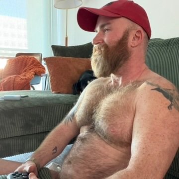 bearly_ginger's profile picture. Beard person with a dog.  Vibe? I don’t understand the question and will not respond to it.