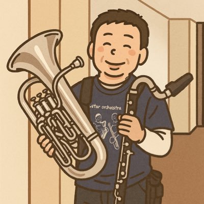 hr_haratti's profile picture. 楽器を吹きちらかします（金管木管問わず中低音大好き🎵） 食べ物乗り物ポスト厚めの変人で時折暴走しますのでご注意を。KOB8(Hr)→9(Euph)でごんす
