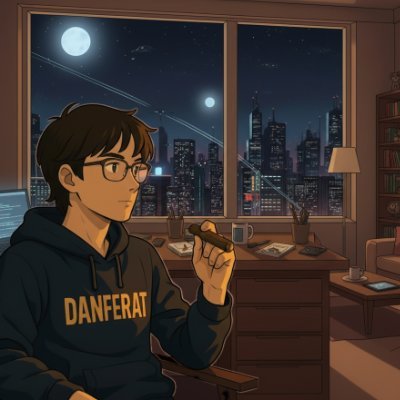 MrDanferat's profile picture. BASE believer | crypto enthusiast | DeFi degen | vibe code dev | cigar connoisseur | Prediction Markets Gambler