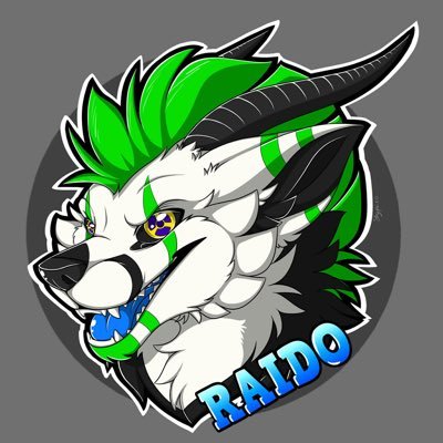 raidowolf's profile picture. they/them | furry wolf that is most likely radioactive