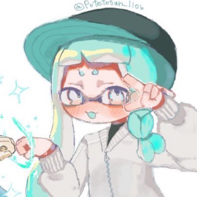 Potetosan_1106's profile picture. スプラ絵/現在依頼❌/相互さん誰でも！！→🗝️@hoteeeeee_1106