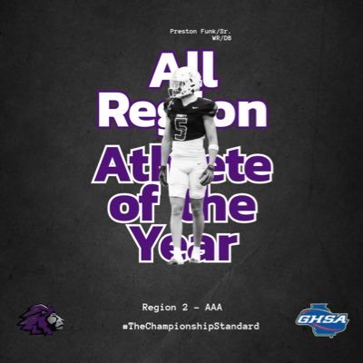 preston_funk's profile picture. Class:2026 | 6’1 175lbs ATH | 40: 4.50 | 5-10-5: 4.00 | 35 inch vert | 74 inch wingspan 3 sport athlete 🏈 🏀 🏃 | email: preston5funk@yahoo.com| 706-566-5659