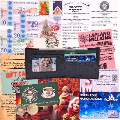 santalostwallet's profile picture. Get yourself the most viral Christmas Morning suprise for the kids! The Lost Santa Wallet, because yes he did come, and left his wallet behind