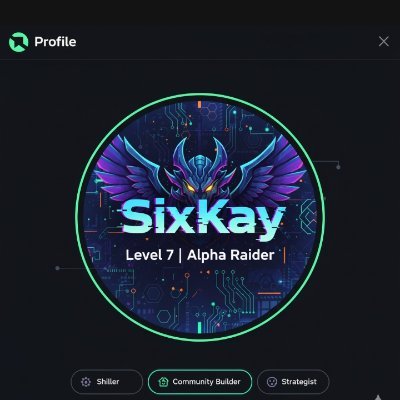 Sixkaytv's profile picture. SixKay | Opportunities Identifier || Growth Architect || Web3 Strategist.
Expert in decentralized ecosystem scaling.
Always seeking innovative projects.