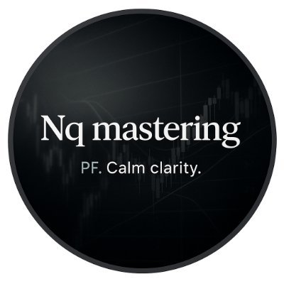 NqMastering's profile picture. Institutional market structure.
Calm clarity on NQ, ES, macro flows.
No signals — only perspective.

P. Channel : https://t.co/aXm6VCHPmq

PF. Calm clarity.