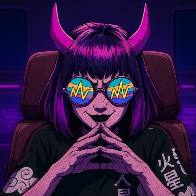 maniacdotsol's profile picture. minted in madness. 🜃 memetic warlock. 📈📉📈