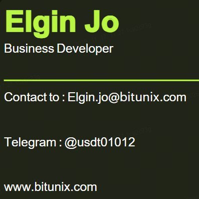 elgin53397's profile picture. We are currently recruiting KOLs to work with Bitunix.

TG: @usdt01012
E-mail: elgin.jo@bitunix.com