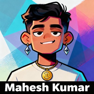 CryptoMaheshX's profile picture. 🚀 Crypto & Web3 Enthusiast | 🪙 Bitcoin & Ethereum Supporter | 🎨 NFT Art Lover | Believer in the Future of Digital Finance | Let's Change the World with the