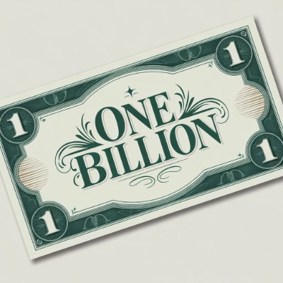 Onebillion_coin's profile picture. Trenches desperately need a One Billion dollar runner