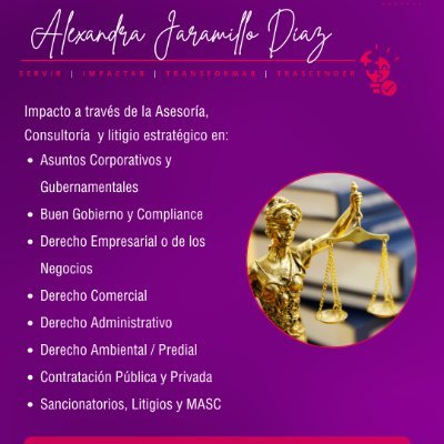 AjaramillodLaw's profile picture. 🎯Derecho con Estrategia y Practicidad | Entidades, Empresas y Proyectos | Corporativo | Comercial | Administrativo | Contratación | Litigio Estratégico