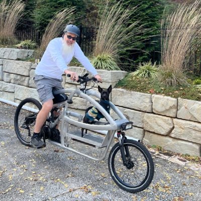Doggebike's profile picture. PATRIOT & Inventor/Fabricator of the badass Dogg-E Bike™: Pet-friendly e-bike for exercise & fun! 🐶🚴‍♂️ DIY builder turning pup adventures into reality@30+MPH