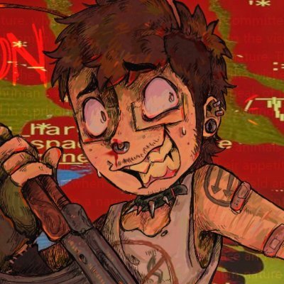 pestdext's profile picture. Ⓐ☭ anarchopunk freak artist🌈🍖 not 4 kids🔻degenerate contemporary artist ; he/him