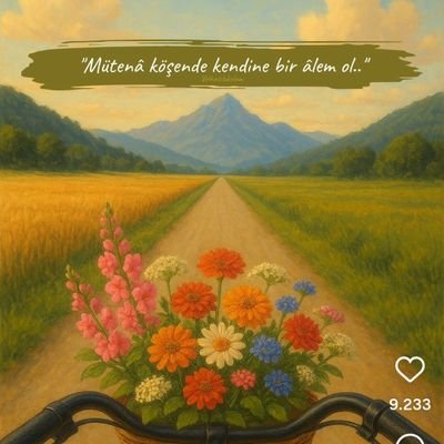 lakabimeri's profile picture. Her rûh temâşa ettiği şeye benzemeye başlar..🍃
TÜİF🎓