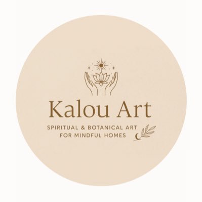 Kalouart's profile picture. Spiritual & Botanical Wall Art 🌙      Created with intention for mindful homes 🌿