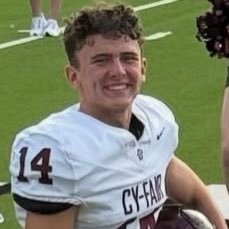 spencer_hallin's profile picture. Cy Fair 2026 QB |NCAA GPA 3.85|Height 5’7’’| Weight 150lbs| Bench-215lbs|Squat-245lbs|HC:@millerjeff15|