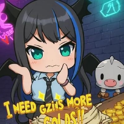 playerwank98's profile picture. Miss vilainess  the strongest 💢💢 BAKA !!! puffs out his cheeks😤

rage when the cow mascot is more cool than her 😤https://t.co/kFix9rByOo.