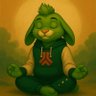 AremasNL's profile picture. Cygnos — a green mohawked rabbit born from cosmic energy. Dimension-hopping, memory-gathering, Defqon-wearing explorer of the Astral Lattice. 💚✨