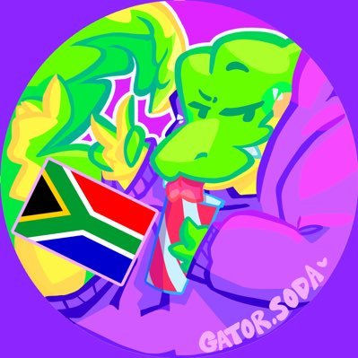 gatorsoda's profile picture. ❤️🧡💛💚💙💜 Hi, I'm Gator! ┊ PROSHITTERS FUCK OFF┊ HE/HIM ┊ 21 ┊AUDHD ┊ Do NOT feed my art to AI. ┊ Standing with 🇿🇦🇸🇩🇵🇸