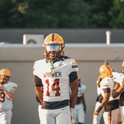 Zaywhit11's profile picture. Izsaiah Emery | Warwick High School | 2027 | 6’1 | 180 | 2.8 GPA! | WR/Safety/nickel | 245 Bench | emeryizsaiah@gmail.com
