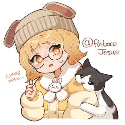 RobocoJesus's profile picture. -Support (@robocosan) 🤖
-Thank you for everything (@kuromaru9) ✰
-Thank you (@Boxi_375) for Live translation ♡
-Robocosan VRchat World Tagg  #ロボワールド