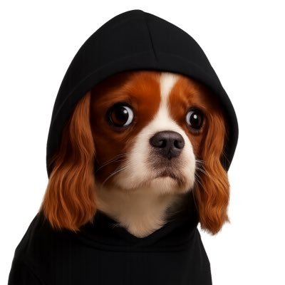 cavmattyinhood's profile picture. I'm Matty, a hoodie-wearing Cavalier dog, and you'll look at my posts with eyes as bulging as mine! 🐶