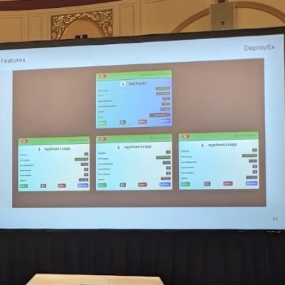 deployex's profile picture. DeployEx is a lightweight tool designed for managing deployments for Beam applications (Elixir, Gleam and Erlang) without relying on additional deployment tools