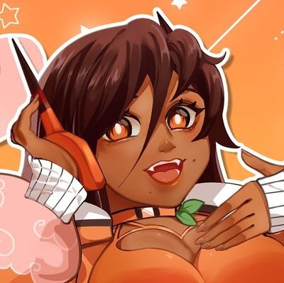 HafuPan's profile picture. 🧡 Black/Puerto Rican Professional VO 🎙| 24 ✨️ ─  Protagonist of #Flipwitch 🔞 ✦ . 　⁺ 　 . ✦
💚 Skella in #Monsterverze 💙 || 
🍑 Contact: HafuPeachii@gmail.com