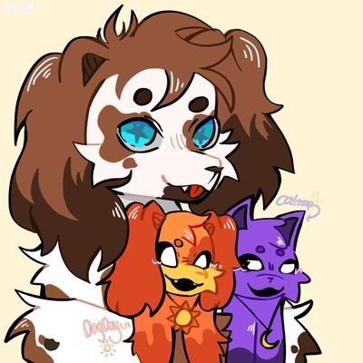 SammiSpaniel_'s profile picture. 21 / 
he/they /
furry /
Bisexual / 
DayNap for life 🧡💜 /

VA for Kickin Chicken 🐥⭐ and CEO of Smiling Critters Dub 

pfp by @Itz_JustHollowy