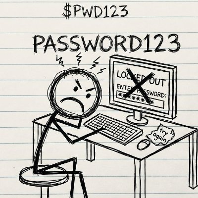ApePassword123's profile picture. $PWD123 is a tribute to everyone who just clicked "Remind Me Later" on a security update. It’s for the degens who use the same login for everything.