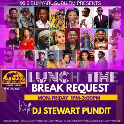 DJStewartPundit's profile picture. Influential Media Personality (Radio & TV Presenter) | Deejay | Mcee | Media Promoter | Producer | #LunchTimeBreakRequest - #Top30 @Bunyarugurufm 99.9