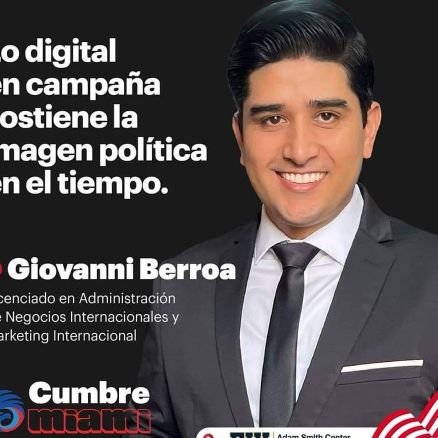 GiovanniBerroaO's profile picture. Subdirector Politólogos Digitales, Dir. Imagen, miembro SOPECOP/AICODI/ALACOP/REDHIS, Campaña Digital Electoral y Gubernamental, Conferencista ComPol.