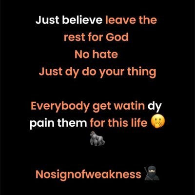 DivineEgbe9971's profile picture. NO sign of weakness 🦍🚀