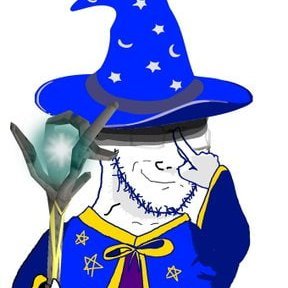 WizJackCTO's profile picture. WIZJACK, the Wojak Soyjak Wizard, isn't just a wizard; he's the living embodiment of internet meta-commentary.