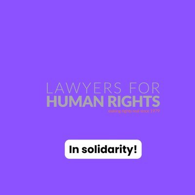 LHR_SA's profile picture. LHR is a one of South Africa's foremost public interest law and human rights organisations. We've been Making Rights Real since 1979.
