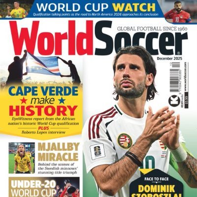 WorldSoccerMag's profile picture. The undisputed authority on international football since 1960. 

Next issue out: December 19

Bluesky: https://t.co/1g2BupHWP9