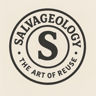 salvageology's profile picture. Rescue, Reclaim, Reuse and Repurpose (architecture, art, artifacts, decor, fashion, furniture, industrial, jewelry, relics, retro, salvage, vintage).