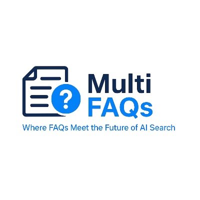 MultiFAQs's profile picture. The structured FAQ platform that improves how your business appears on AI platforms (ChatGPT, Gemini, Perplexity, Claude). Accurate. Visible. GEO-ready.