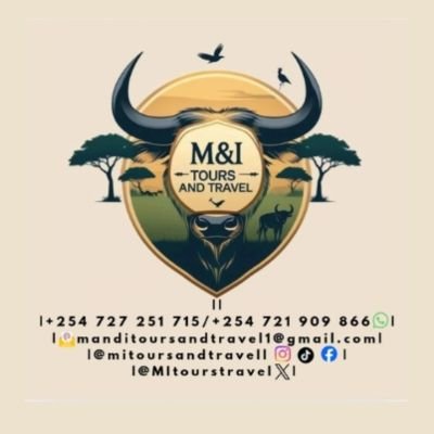 MItourstravel's profile picture. 🌍M&I Tours and Travel is a Kenyan-based travel company offering;
•Corporate Travel 🚐|Safaris 🦁| Cultural tours📍| and beach getaways 🏖️|
☎+254 727 251 715