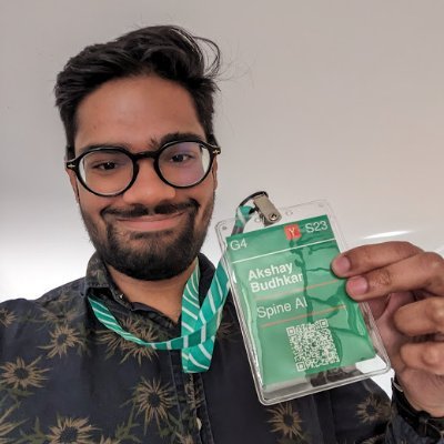BudhkarAkshay's profile picture. Building @Spine_AI (YC S23). Chat is broken. We built the infinite canvas. Stop prompting, start thinking. Prev @ Georgian, FarmLogs (YC W12), Scribd (YC S06).