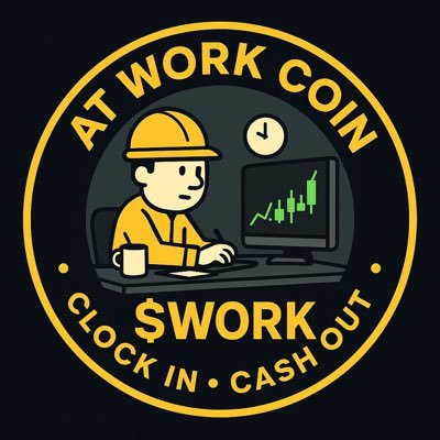 workcoin23's profile picture. $WORK is the meme coin for everyone who’s tired of working… but still has to clock in. It’s the coin for the warehouse worker checking charts