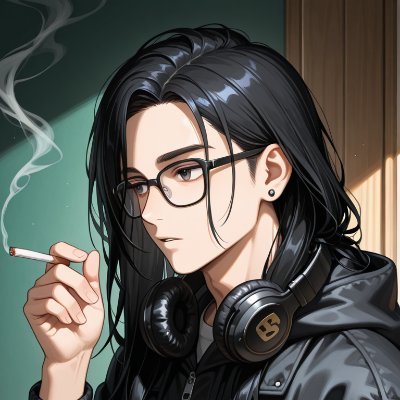 sm0ker_4i's profile picture. 注意！うつ病患者！！
2023-12~AIイラスト作ってます
アイコンはAIで作った自画像です
名前の由来は1日2箱タバコ吸うヘビースモーカーだからです
アニソンDJと作曲系Vtuberの経験アリ