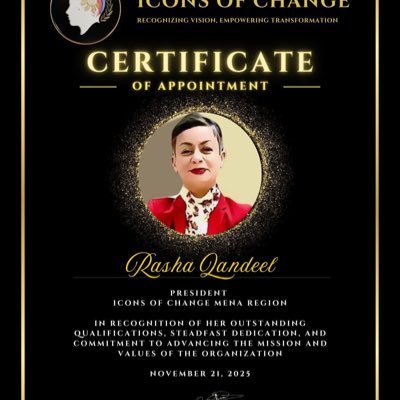 QandeelRasha's profile picture. President @IconsOfChange MENA .CoFounder EditorinChief https://t.co/I7rDsfylfd XSeniorFellow CIPolicy.Adj FAUC.X.Former LeadPresenterBBC.MSc@LSEIRDept.