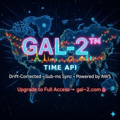 GAL2_Tech's profile picture. Francisco E. Torres Alvarado, founder of GAL-2™ . Fixing drift & leap seconds for trading, blockchain & telecom. 🌍 https://t.co/RL93kBpV5Z https://t.co/hHoDoraK13