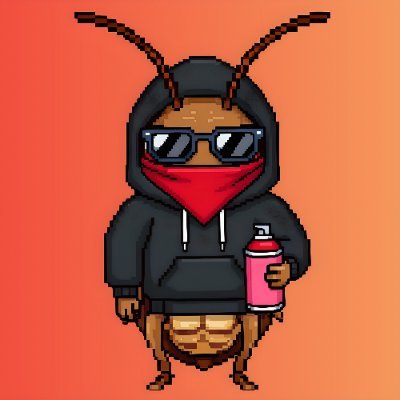 Roach_Revolt's profile picture. No roadmap. No utility. No Discord.
Just 100 roaches that won't die.
#PFP  #NFTunkillables