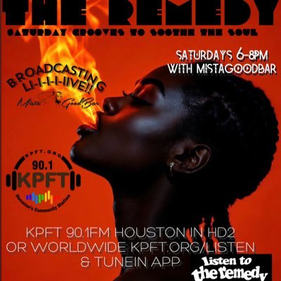 THEREMEDYradio's profile picture. Tune in every Sat 6-8PM ON KPFT 90.1FM in HD2!