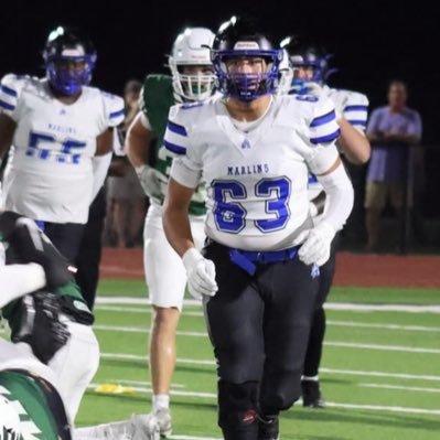 MandoDT63's profile picture. 🎓Class of 2027,🏈Position-RT/LT📏Height-6’2,🍴Weight-245, State- Florida🍊, School- Arnold Highschool🐟 , ✏️📚3.9 weighted gpa