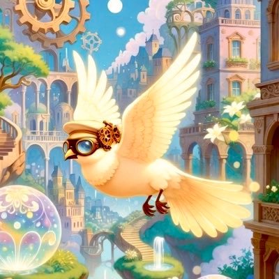 moru33mo's profile picture. 機械仕掛けの街、宇宙のどこか🥃GrokAI作品修正あり。素敵な日々がありますように🥂 2025.04~活動🐈YouTubeアリ［海中の世界@miru_awa ⚓️］#フォロバ #followBack 95%🍻#MRmechanicalcity #MRロボットとネコとアンドロイド