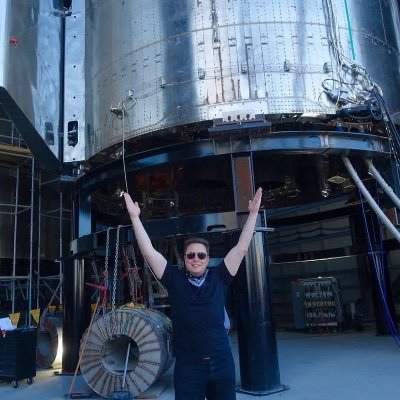 Xmusk386394's profile picture. 🚀| Spacex .CEO&CTO
🚔| https://t.co/KD6zW8f9R3 and product architect 
🚄| Hyperloop .Founder of The boring company 
🤖|CO-Founder-Neturalink, OpenAl
