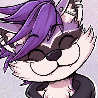 karikoraccoon's profile picture. Your scruffy purple punk raccoon 🖤🤍💜 pfp: @bumble_bina